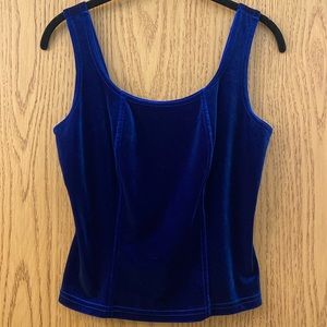 Velvet corset top